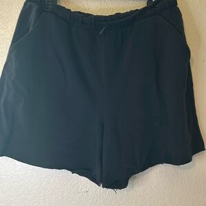 PINK Fleece Shorts, some chafing(see pic) with pockets